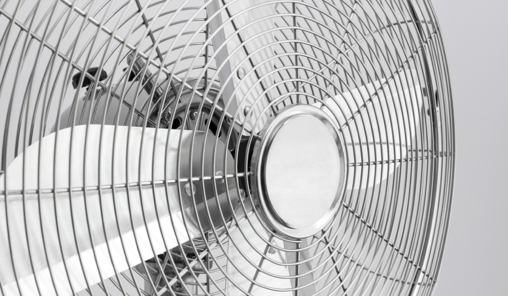 Detail of metal electric fan