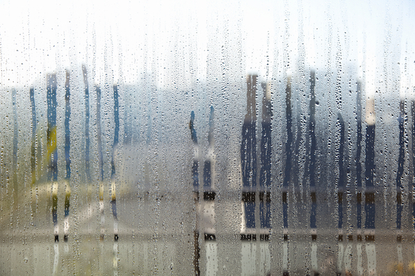 Humidity on a window