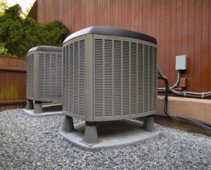 HVAC units outside a home in Hugo, MN