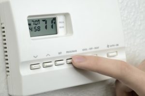 Adjusting an HVAC thermostat